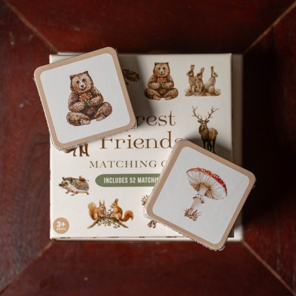 SALE Forest Friends Matching Card Game - Open Box - New - Ages 3+